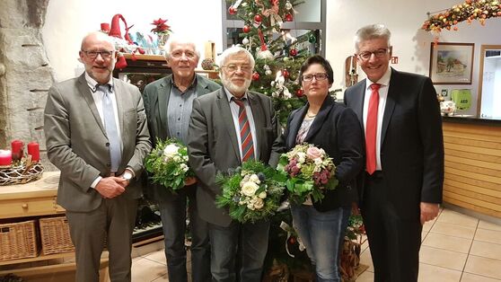 Nik Sakellariou, Martin Probst, Wilhelm Lüdemann, Birgit Muth, Hans-J. Saknus© SPD KÜN