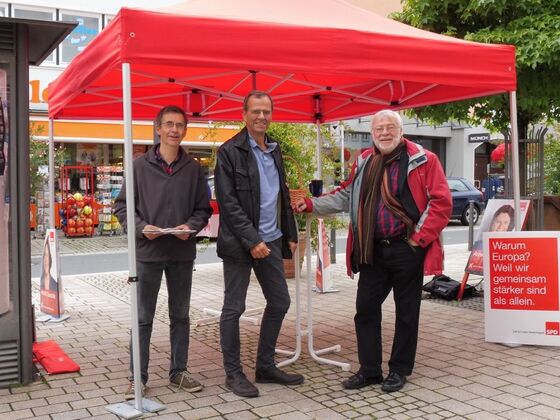 Ralf Ederer, Michael Sanwald, Wilhelm Lüdemann Foto: spd kün