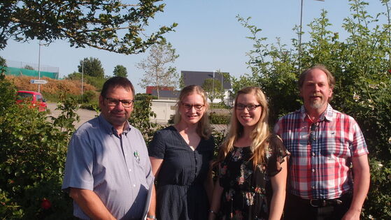 Vlnr. Friedrich Küssner, Anke Weiß, Kim Wagner, Oliver Gaßner